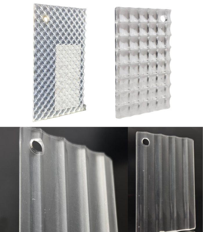 Fluted Transparent Acrylic Board