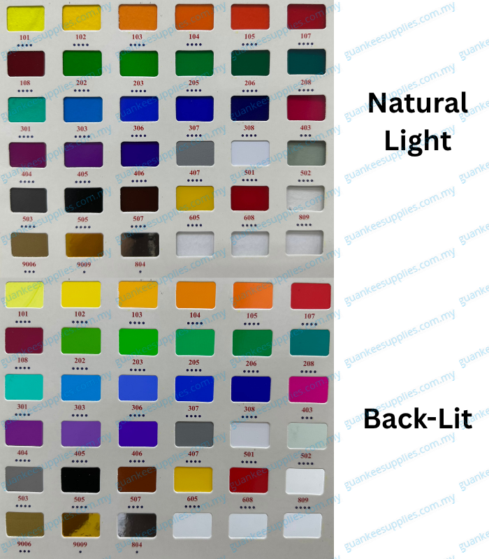 Grande Translucent Color Sticker